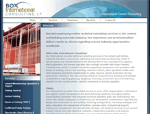 Tablet Screenshot of boxinternational.com